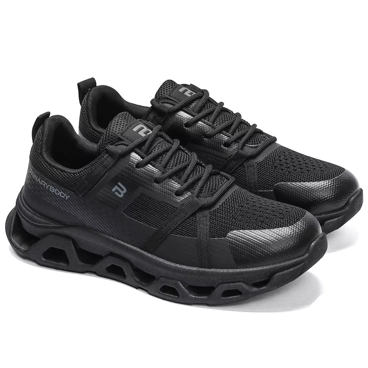 LURAD Sepatu Pria Breathable Textile Sneakers Cowok Sekolah Travel Polos QNR31