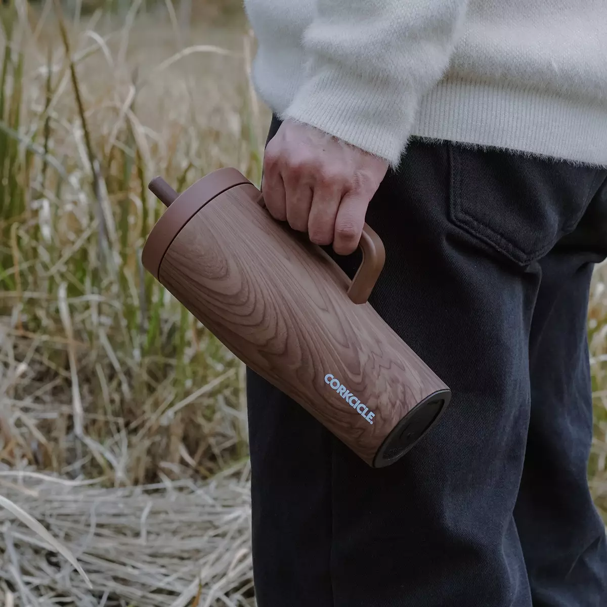 CORKCICLE Leakproof Cruiser 22oz - Walnut Wood