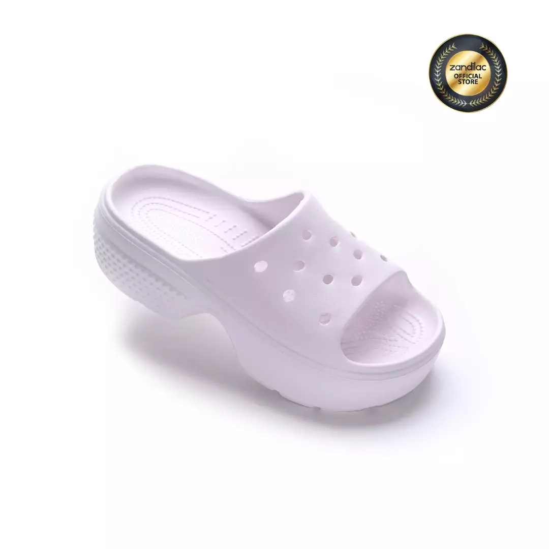 ZANDILAC - SANDAL WANITA DEWASA CH220610WD PUTIH sandal selop empuk full karet