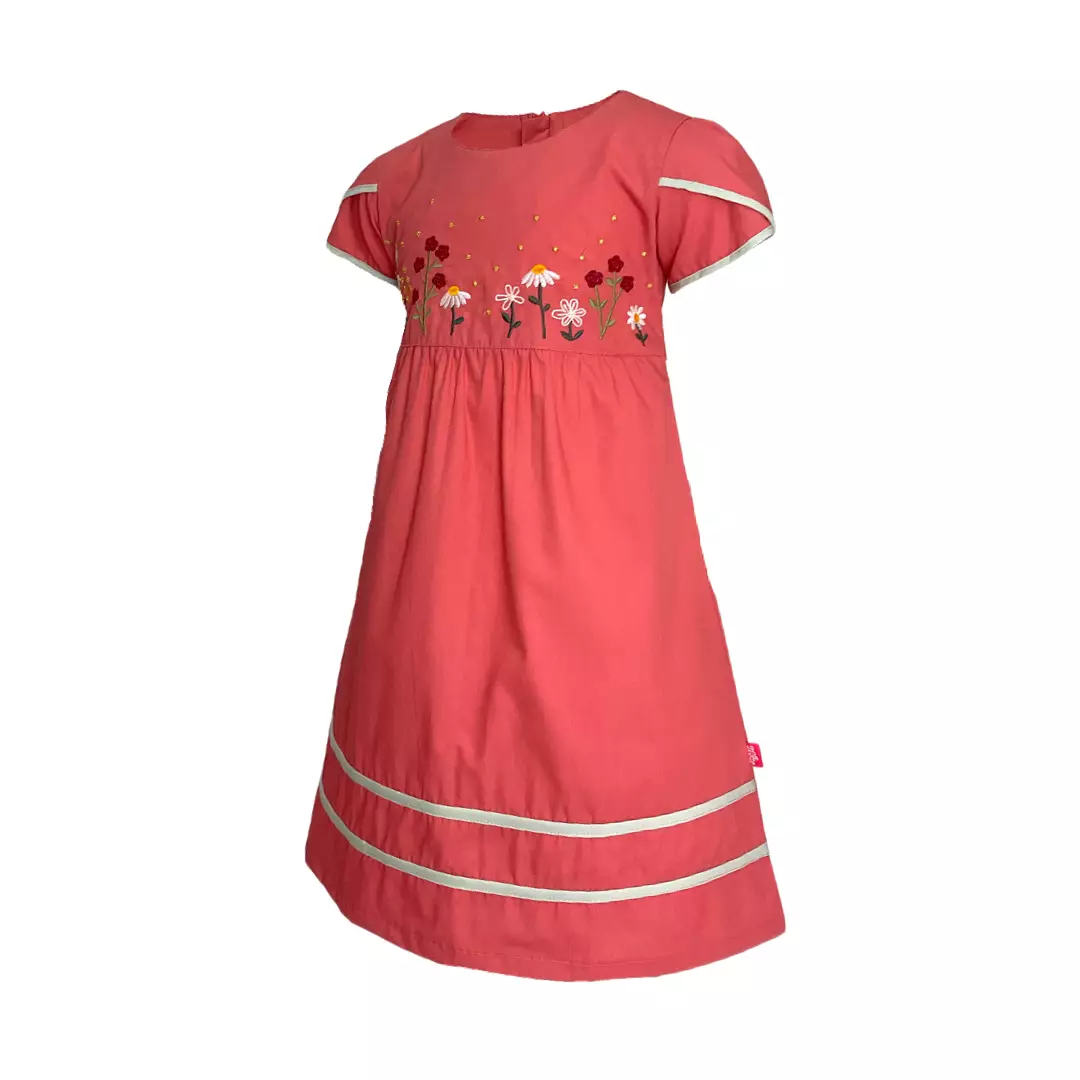 Pingu Dress Anak Perempuan Polos Pendek Pink 90501928