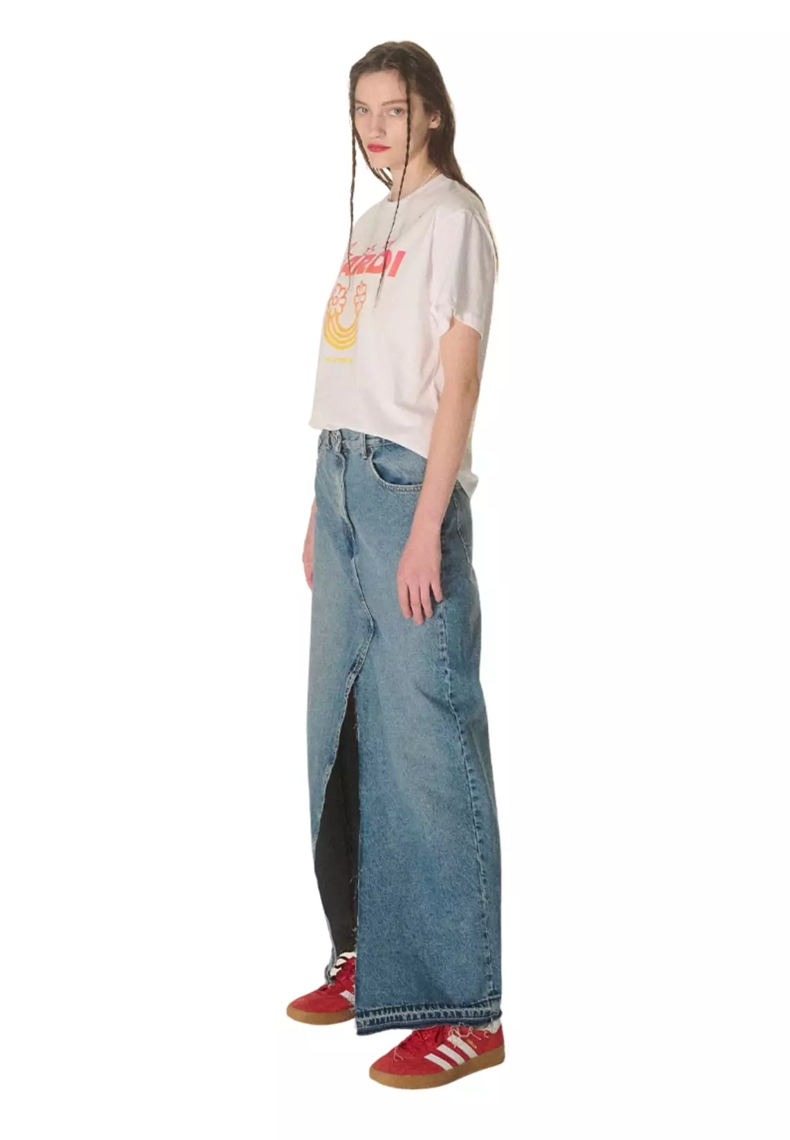 Tshirt Rainbow Gradation - White Pink