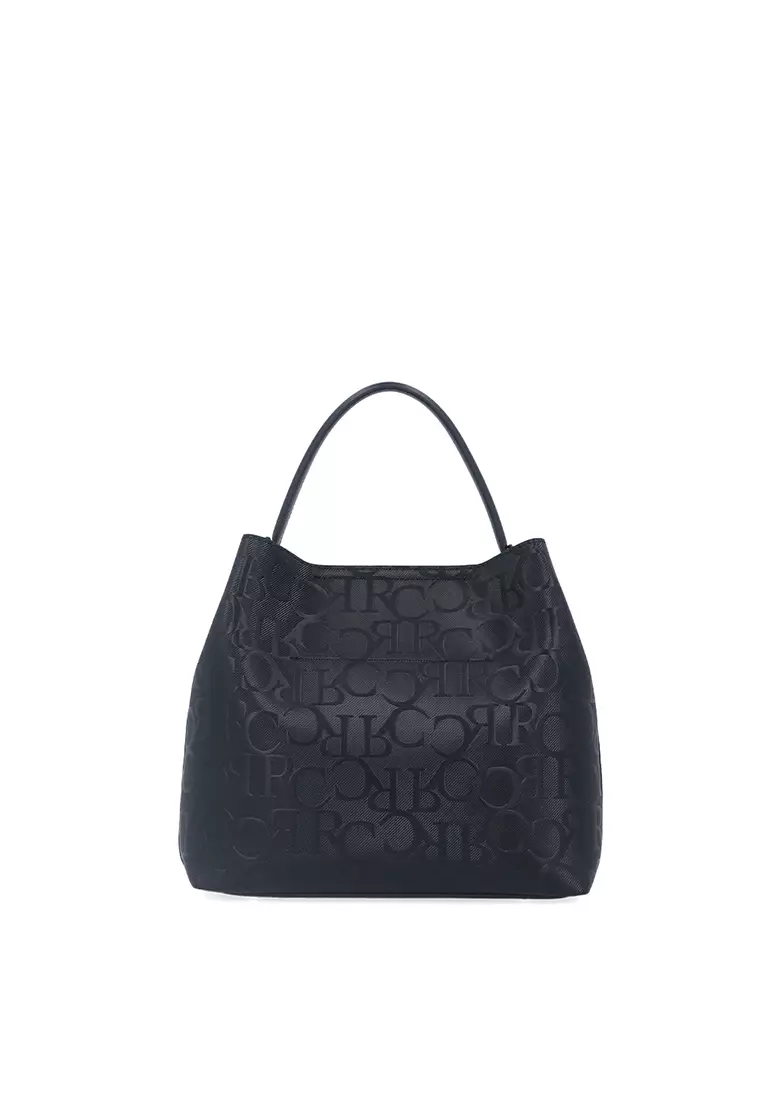 Black Vienna Bucket Bag in CR Monogram