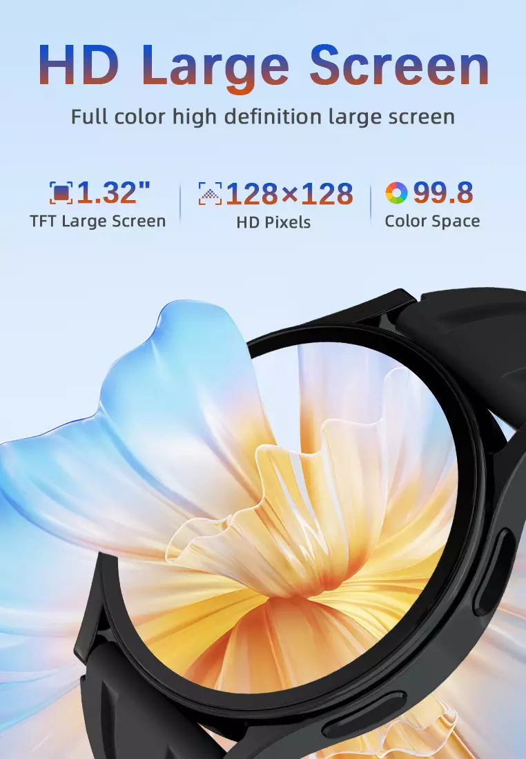 Smart Watch Pria Multiple sports mode Intelligent heart rate monitoring Jam Pintar blacksilver