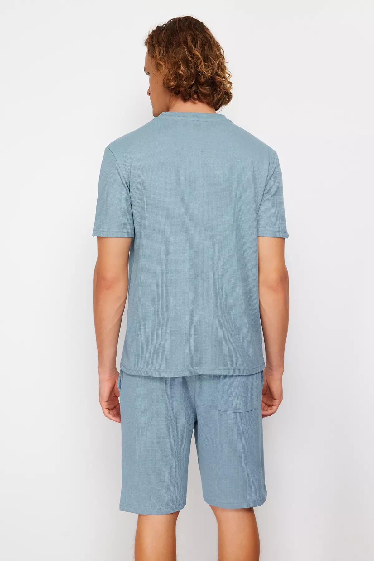 Textured Graphic Pyjama Set