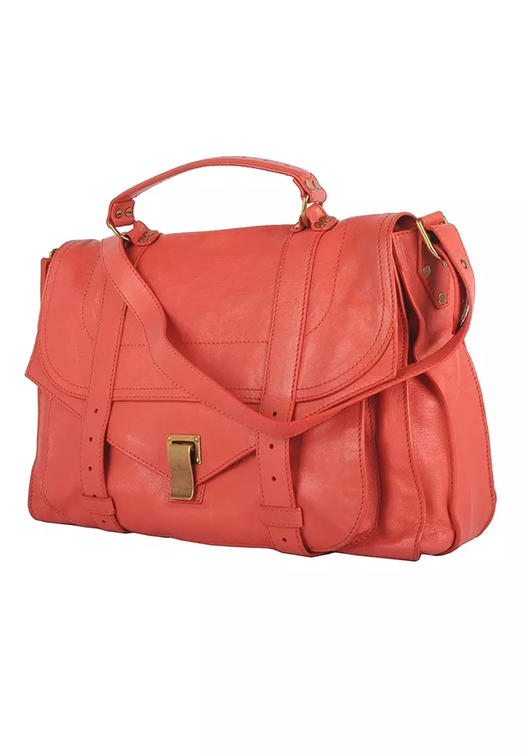 Pre loved Proenza Schouler PS1 Shoulder Bag for Unisex in Light Red O1 H00004 L001B 3024