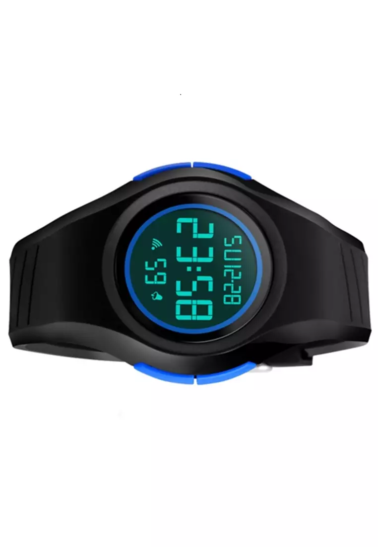 Jam Tangan Casual Digital Pria Stopwatch Alarm Waterproof Strap Tali Material Silicone YU72 ORIGINAL