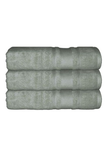 AKEMI grey Akemi Ultra Absorbent Airloop Cotton Ash Grey Hand Towel (41cm x 76cm) 34C8EHL5FF8829GS_1