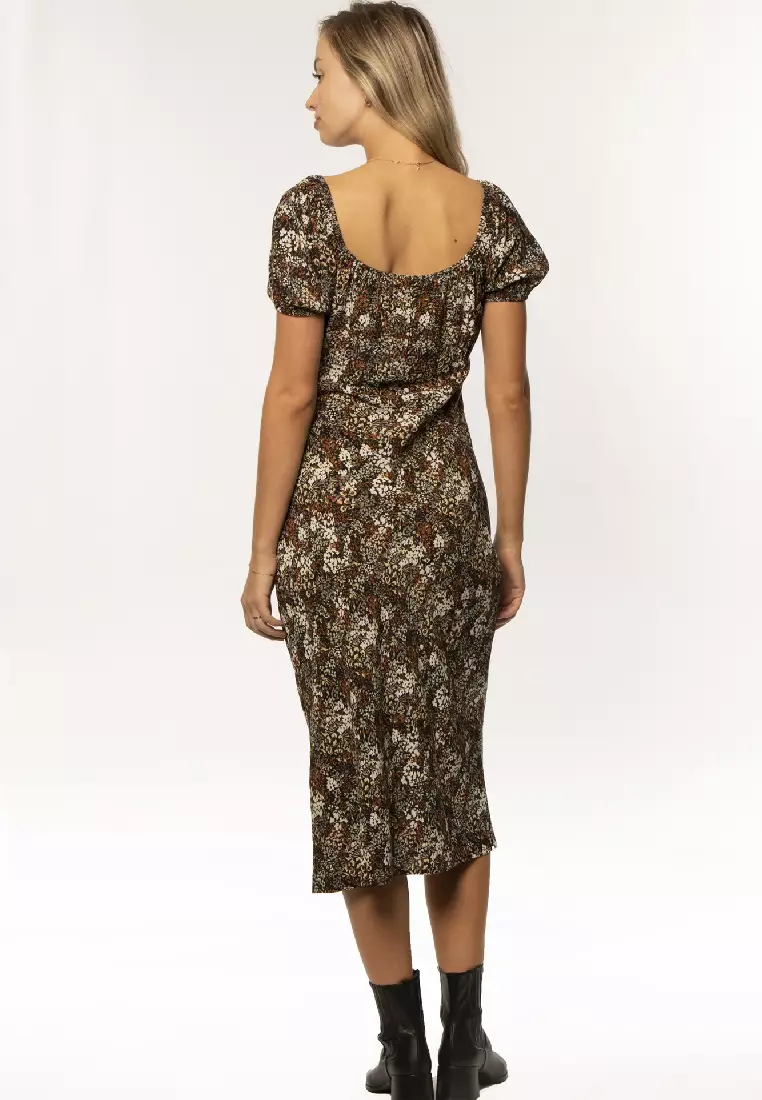 SERANA SS WVN DRESS