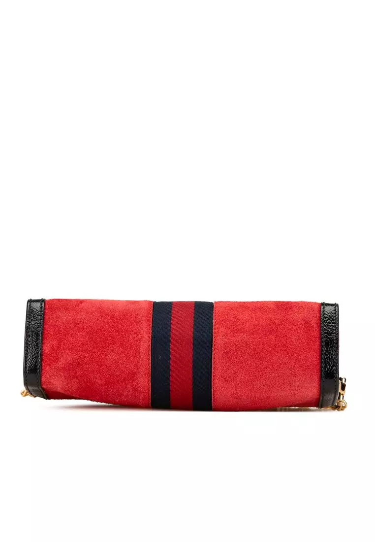 Gucci Suede Ophidia Suede Chain Wallet Cheap Ophidia Suede Chain