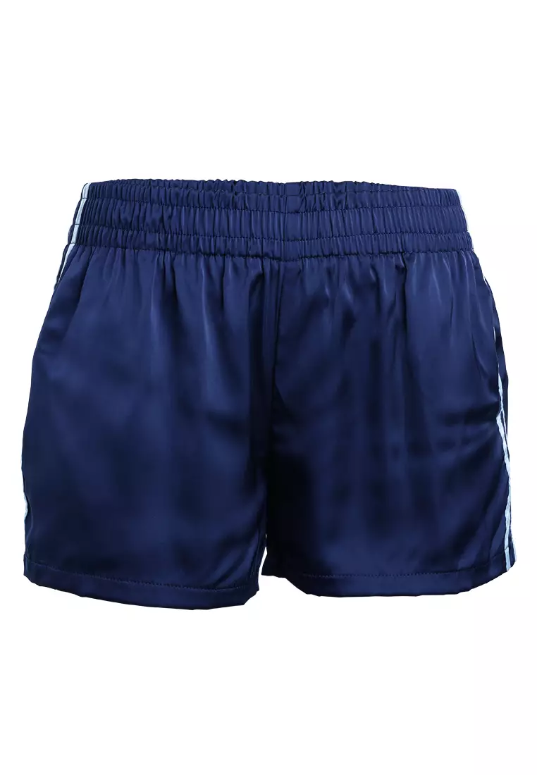 Celana Pendek Spice Bergaris Warna Navy