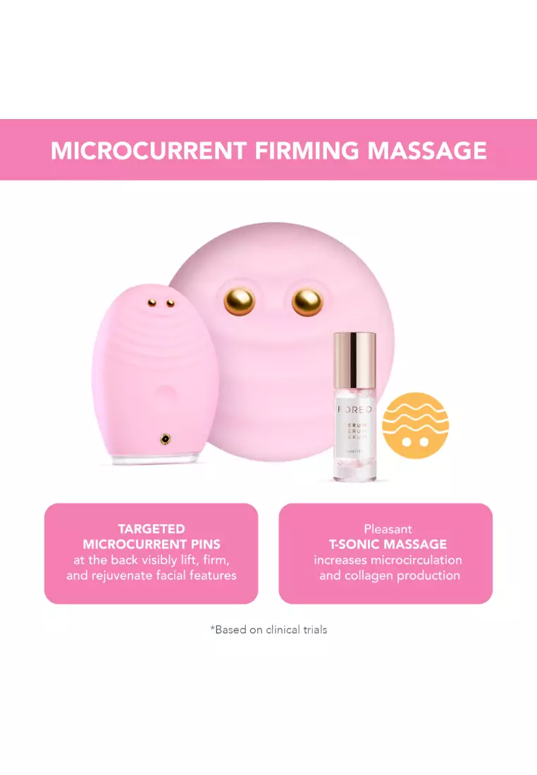 FOREO LUNA 3 plus for Normal Skin Thermo-Facial Cleansing and Microcurrent Toning Device, Rechargeable [2-Year Warranty, App Connected]