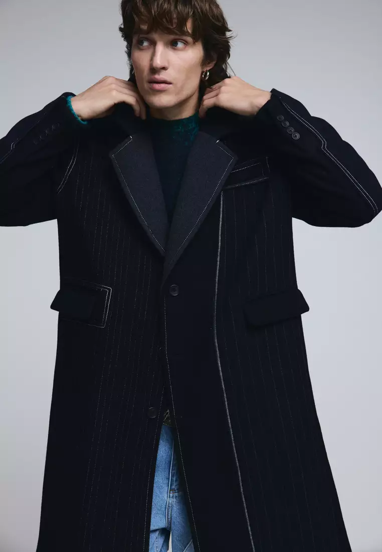 Long striped coat