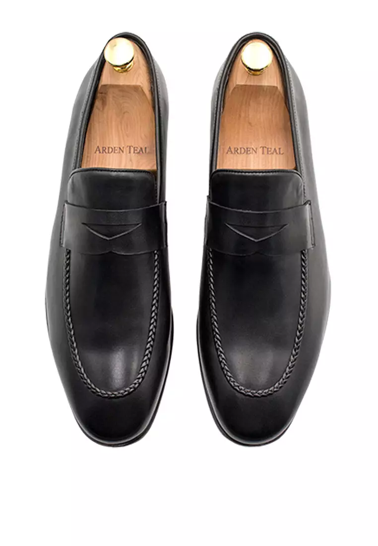 Arrecifes Blake Stitch Black Loafer