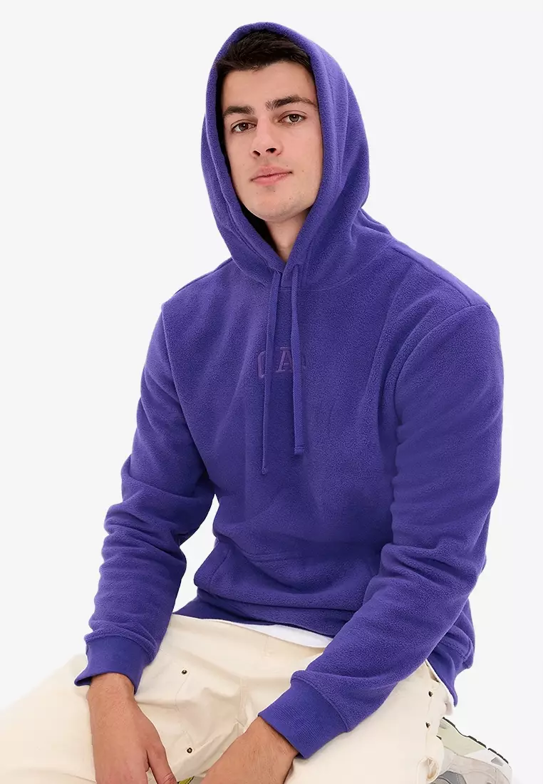 Gap fleece hoodie men's clearance