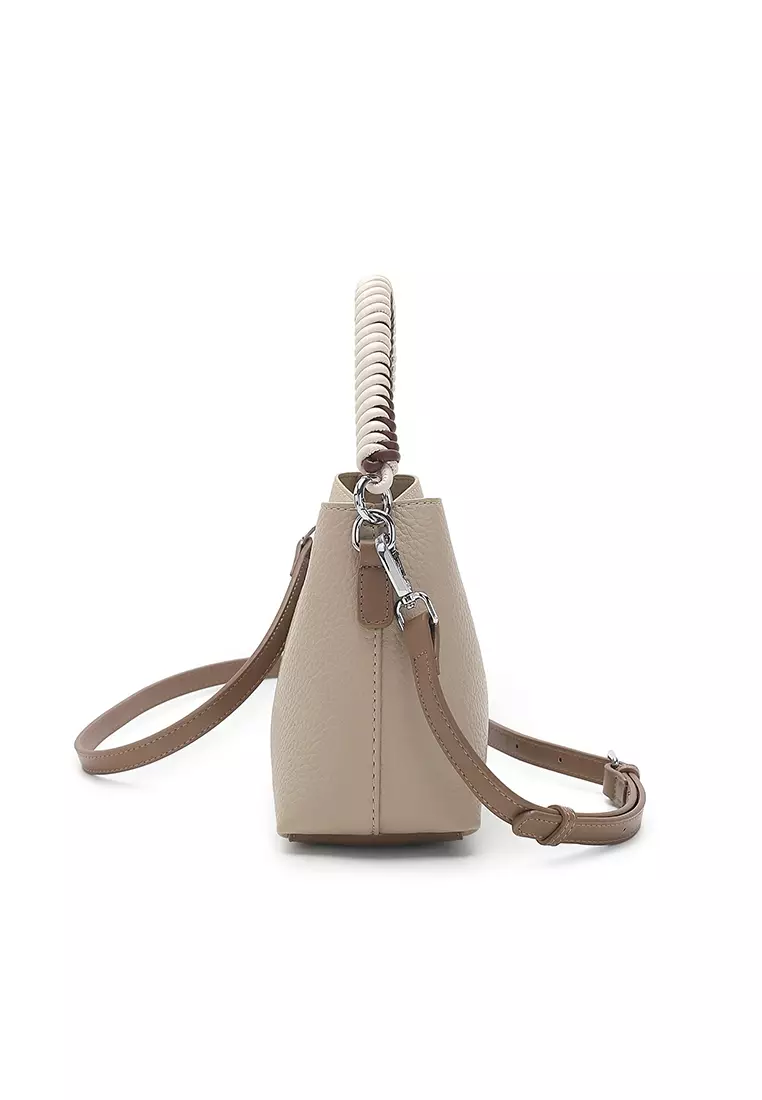 Women's Top Handle Bag / Sling Bag / Crossbody Bag / Shoulder Bag - Light Khaki / Dark Khaki
