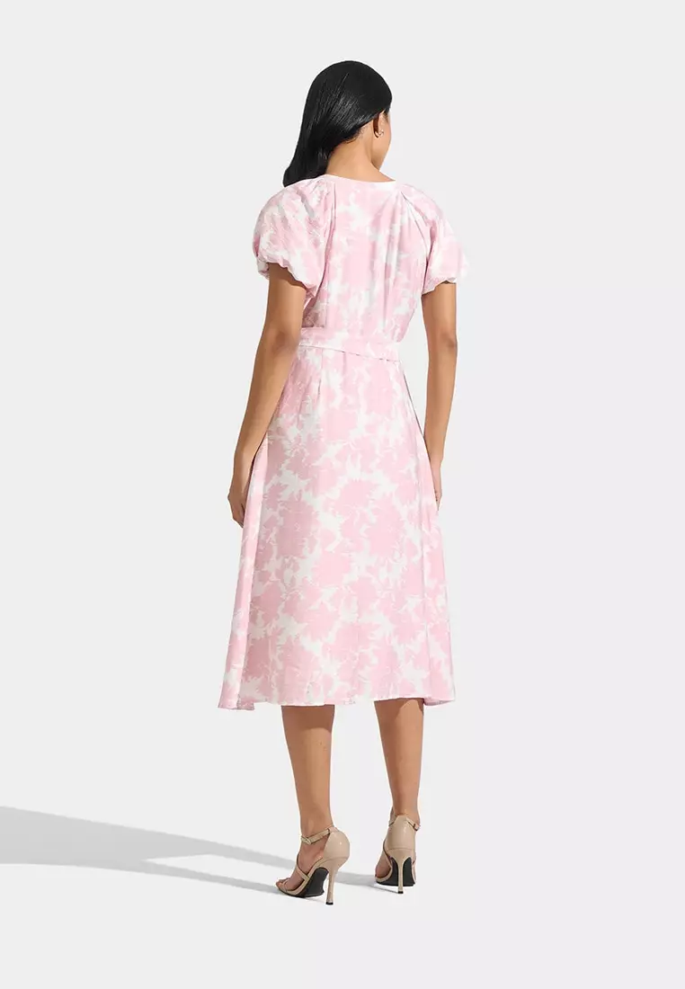 Floral All-Over Print Button Down Dress