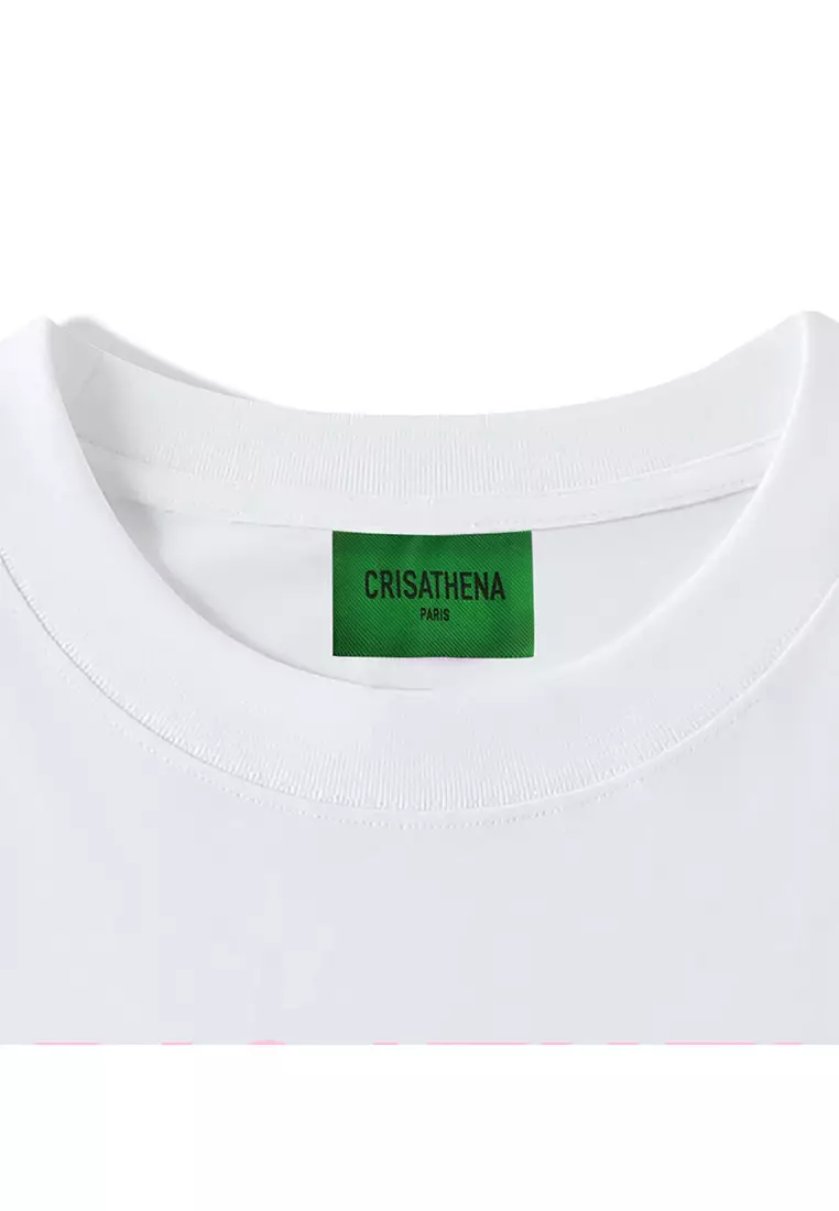 Crisathena Rose T-Shirt in White