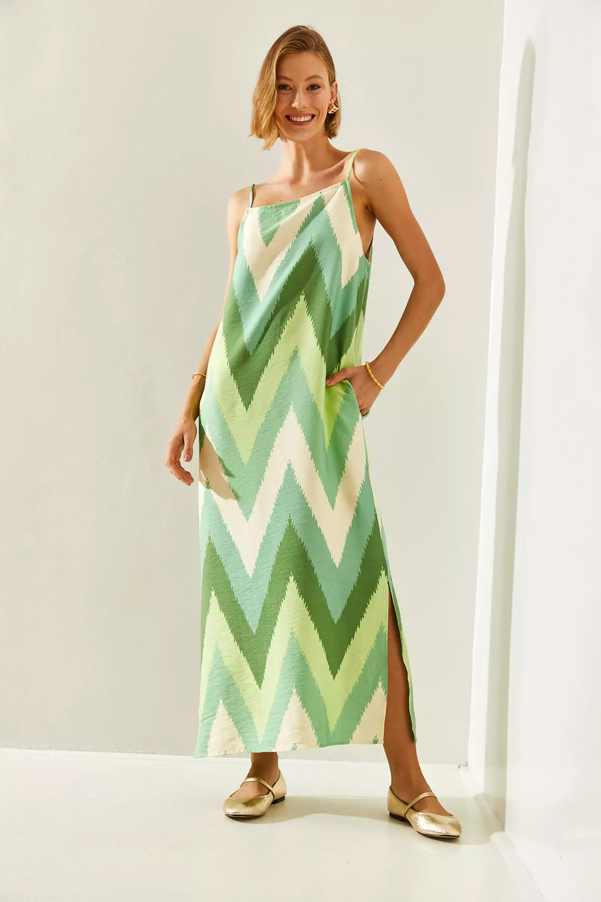 Patterned Maxi Dress