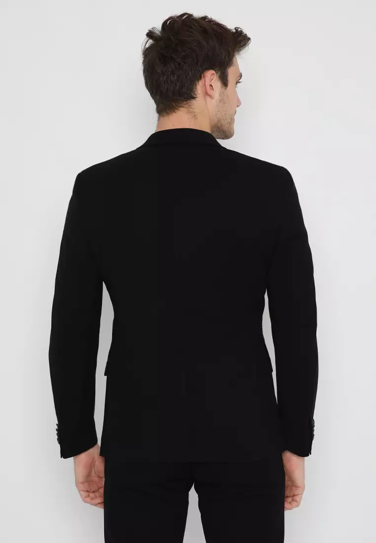 Jobb Omerta-T2 Jas Pria Slim Fit Black