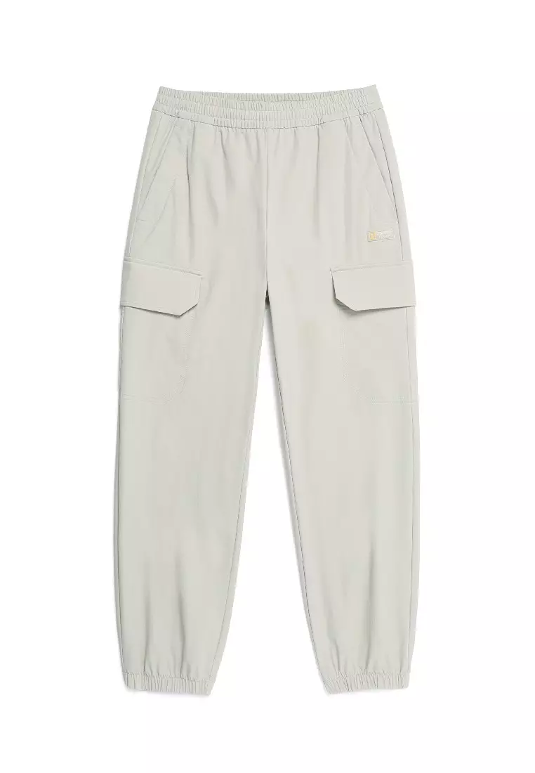 女裝ARCHELON梭織彈性束腳長褲