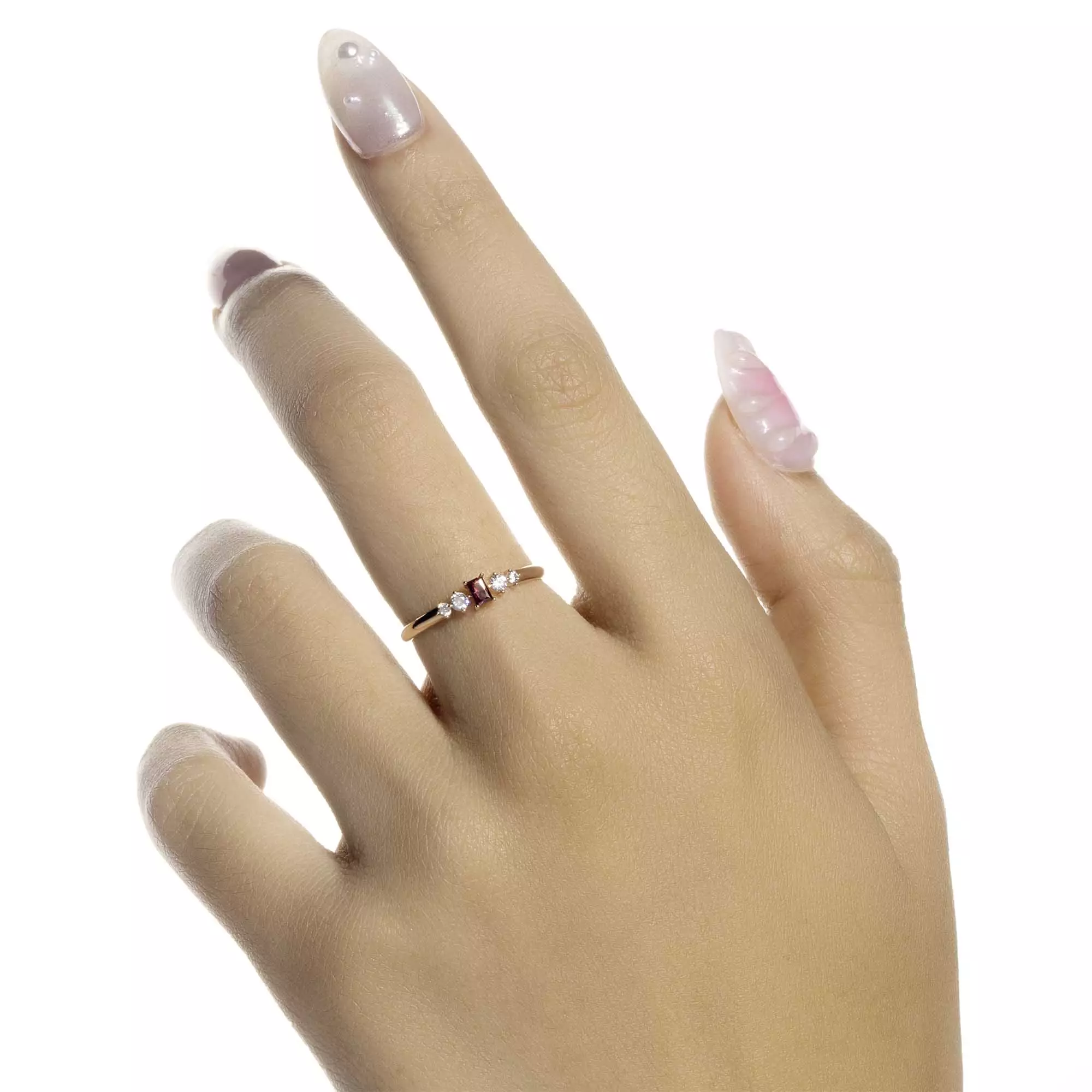 Cincin Emas 7k - Zarna Gold Ring - Luxxe 04 Collection - Juene Jewelry