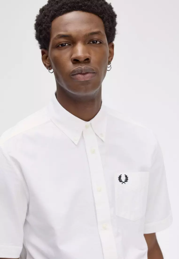 Fred Perry M8730 Oxford Shirt (White)