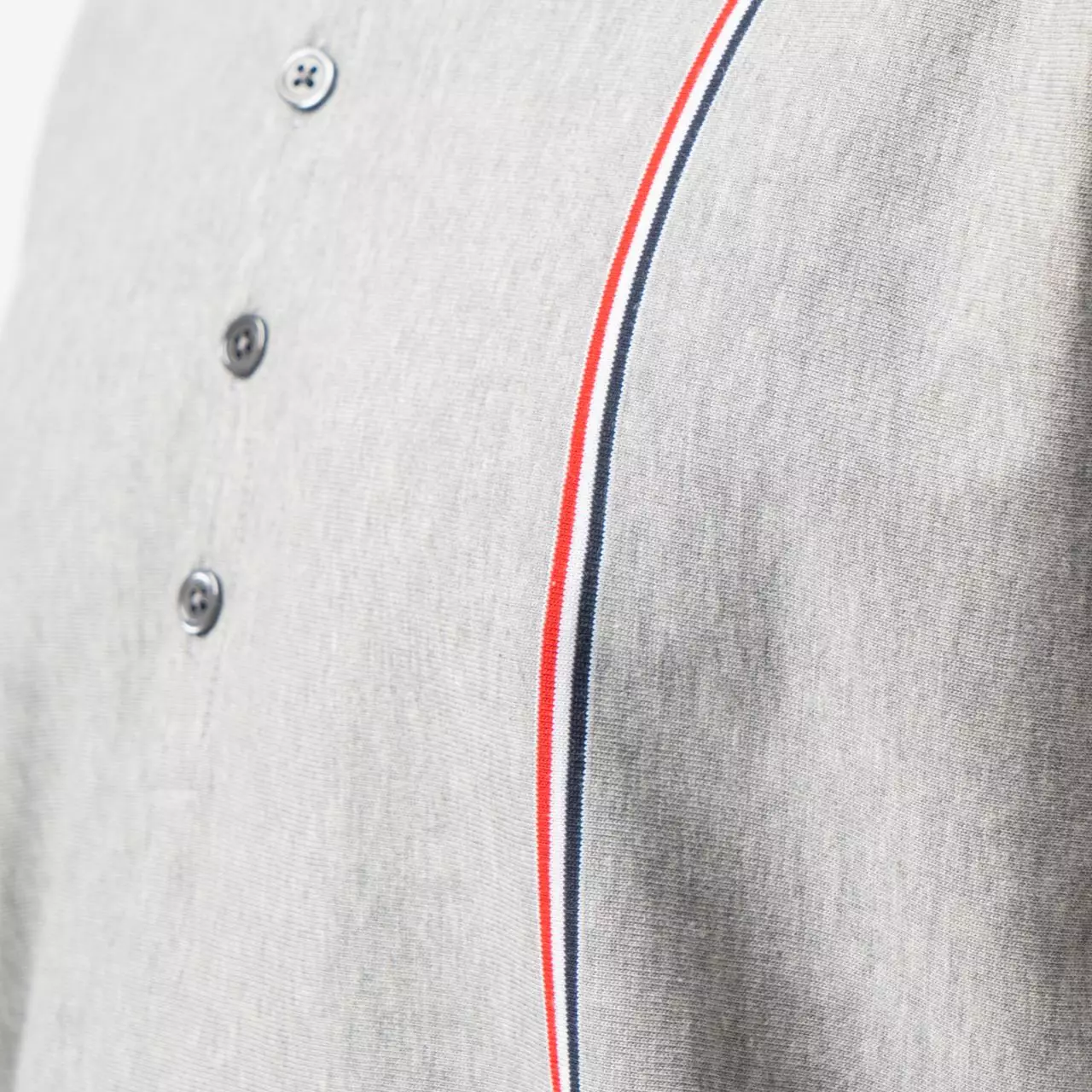 [4.4PRIL KEJUTAN HARGA] RWB Stripe at Front Left Polo Shirt Medium Grey