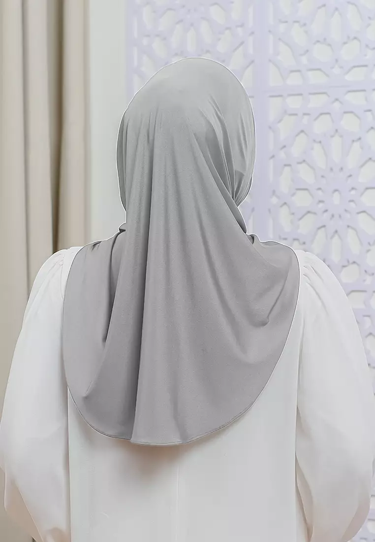 HIJAB INSTAN LUNA - SILVER GREY