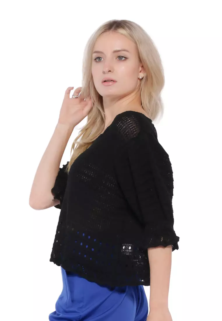 Black Classic Short-Sleeved Top
