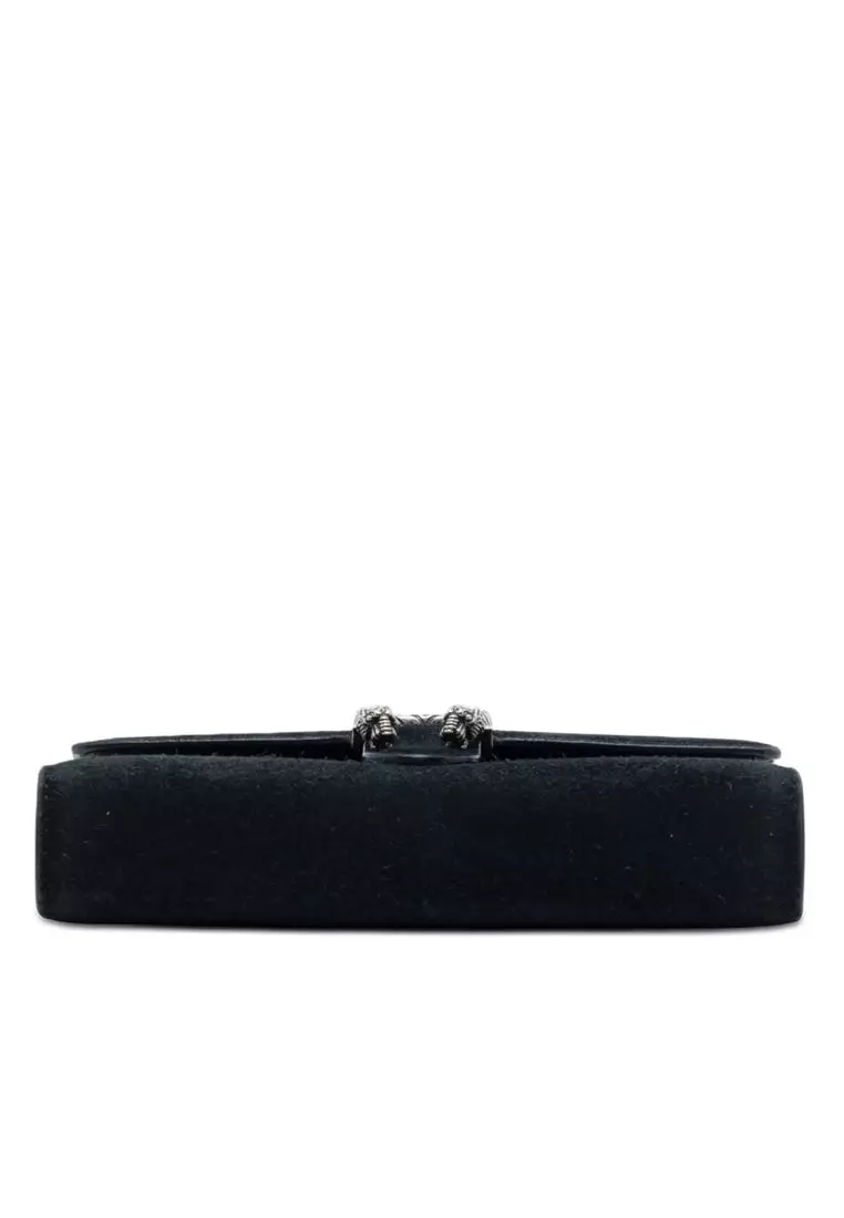 Pre-Loved Gucci Suede Dionysus Wallet On Chain