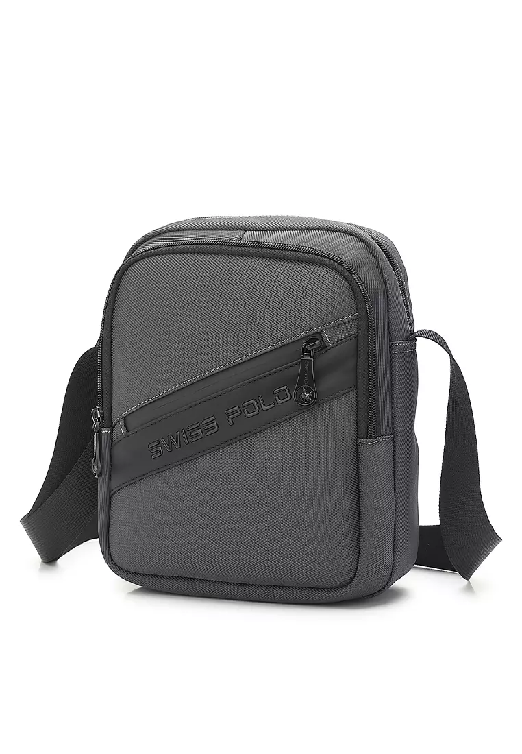 Men's Sling Bag / Crossbody Bag (Tas Selempang Pria) - Abu-Abu