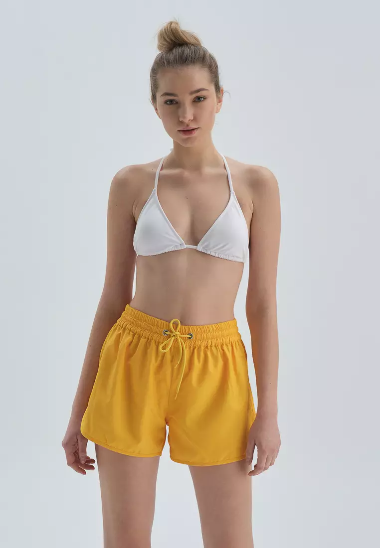 Yellow swim shorts womens discount