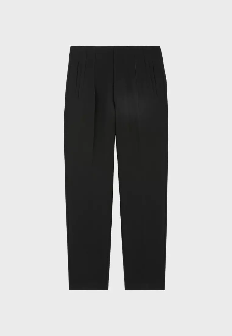 Black Tapered Casual Pants
