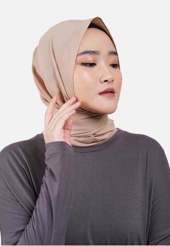 Jual Queensland Queensland X Aeesha Jilbab Pashmina A04080a Khaki Original Zalora Indonesia