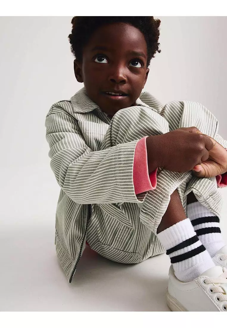 Pure Cotton Striped Jacket