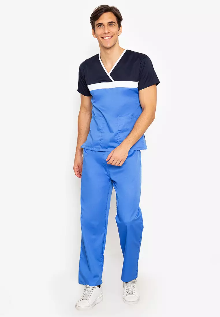 Buy INTAL GARMENTS Scrub Suit Medical Doctor Nurse Uniform SS04 Overlap