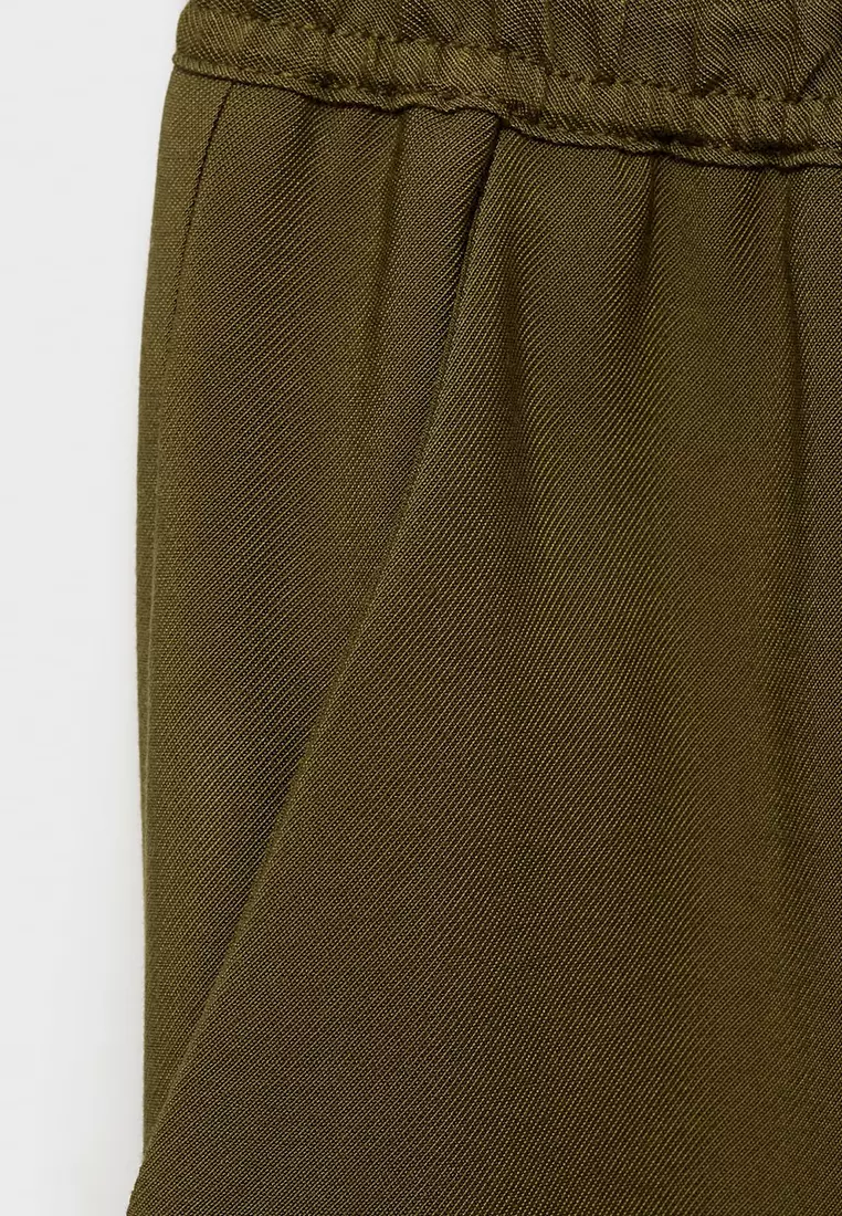 Drawstring Flowy Trousers