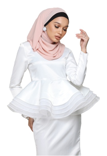 Buy Diore peplum kurung from ARCO in White only 199