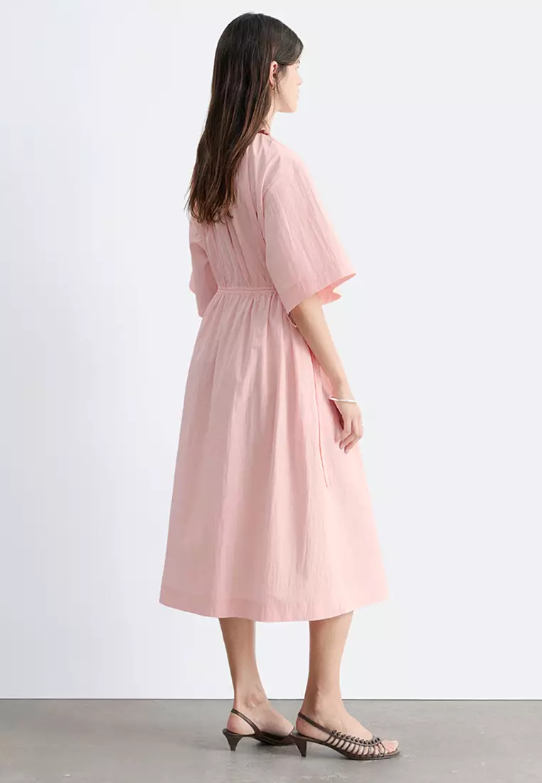 Drawstring Midi Dress