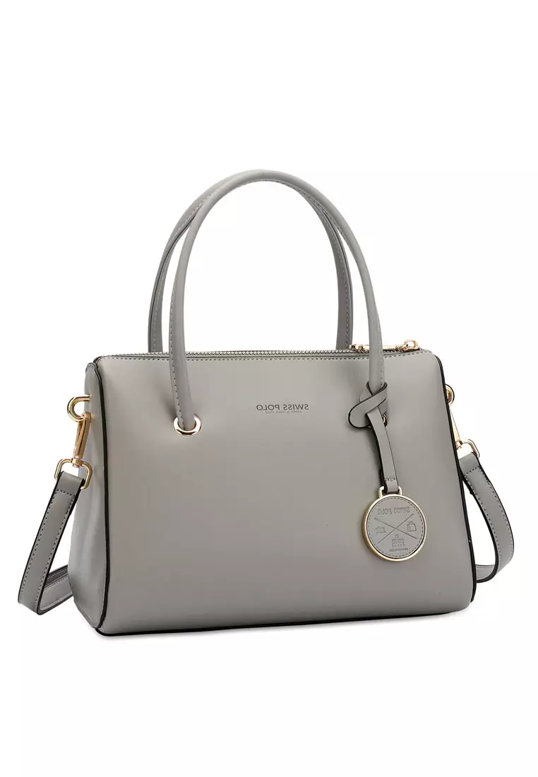 Women's Top Handle Bag / Sling Bag / Crossbody Bag - Grey