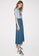 iROO blue Box Pleats Midi Skirt 53B5FAA952BDCDGS_3