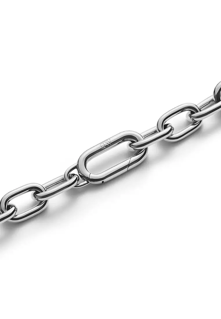 Crystal Link Bracelet Silver Fashion Bracelet for women and men - Stainless Steel & Crystal - DW Official Jewelry - Authentic