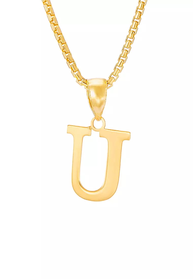 HABIB 916/22K Yellow Gold Alphabet Pendant STP060723(U)