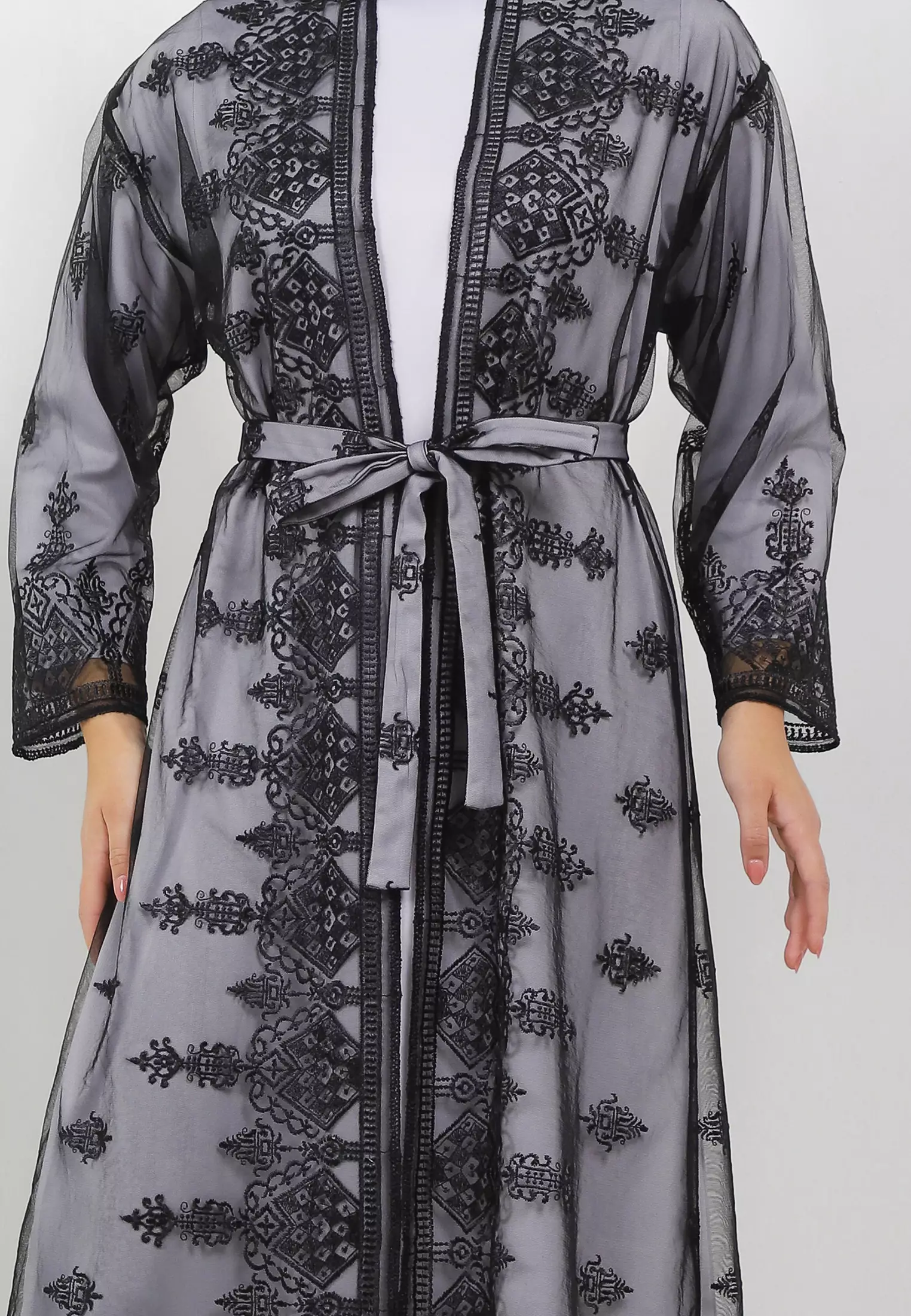 MFMW Nurhaliza Dress Gamis Brukat Hitam