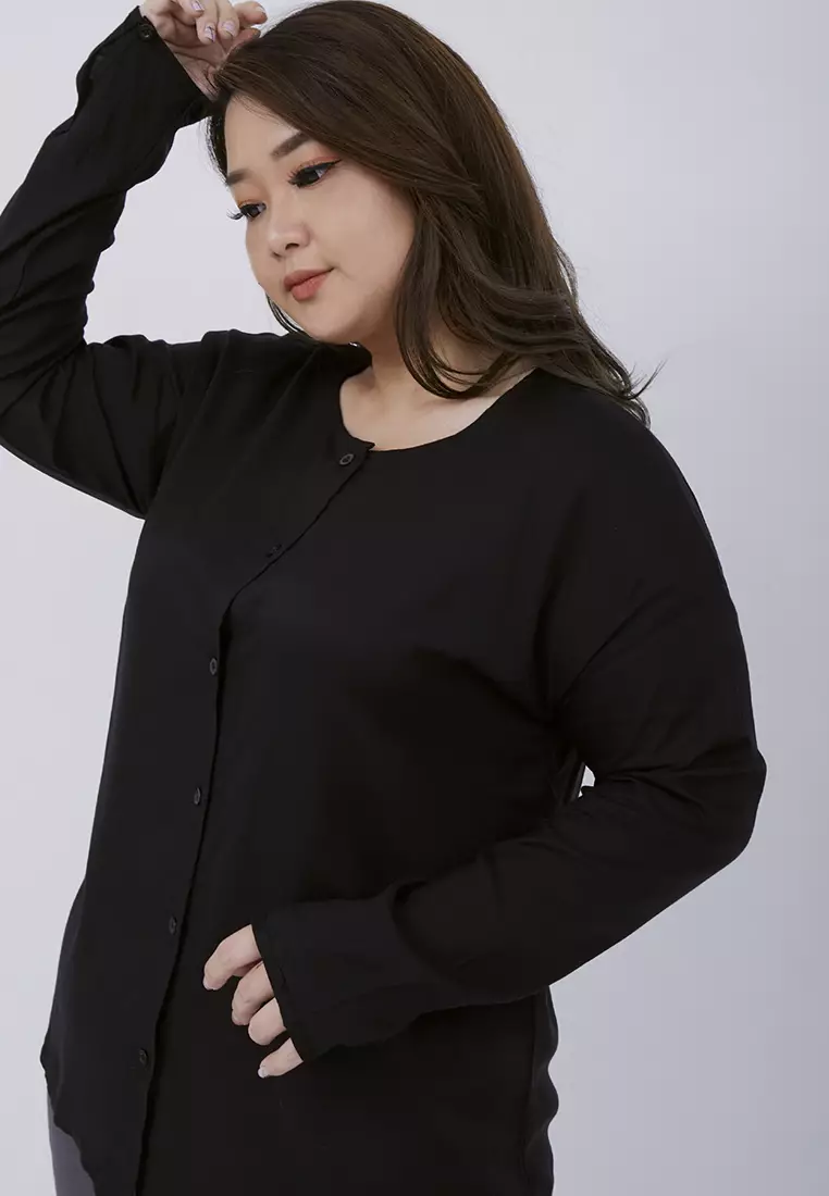 Plus Size Blouse Phoebe Black