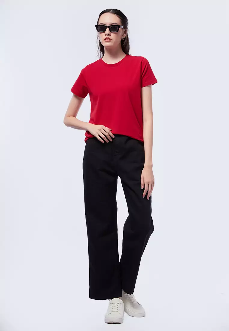 Basic Round Neck Cotton T-Shirt