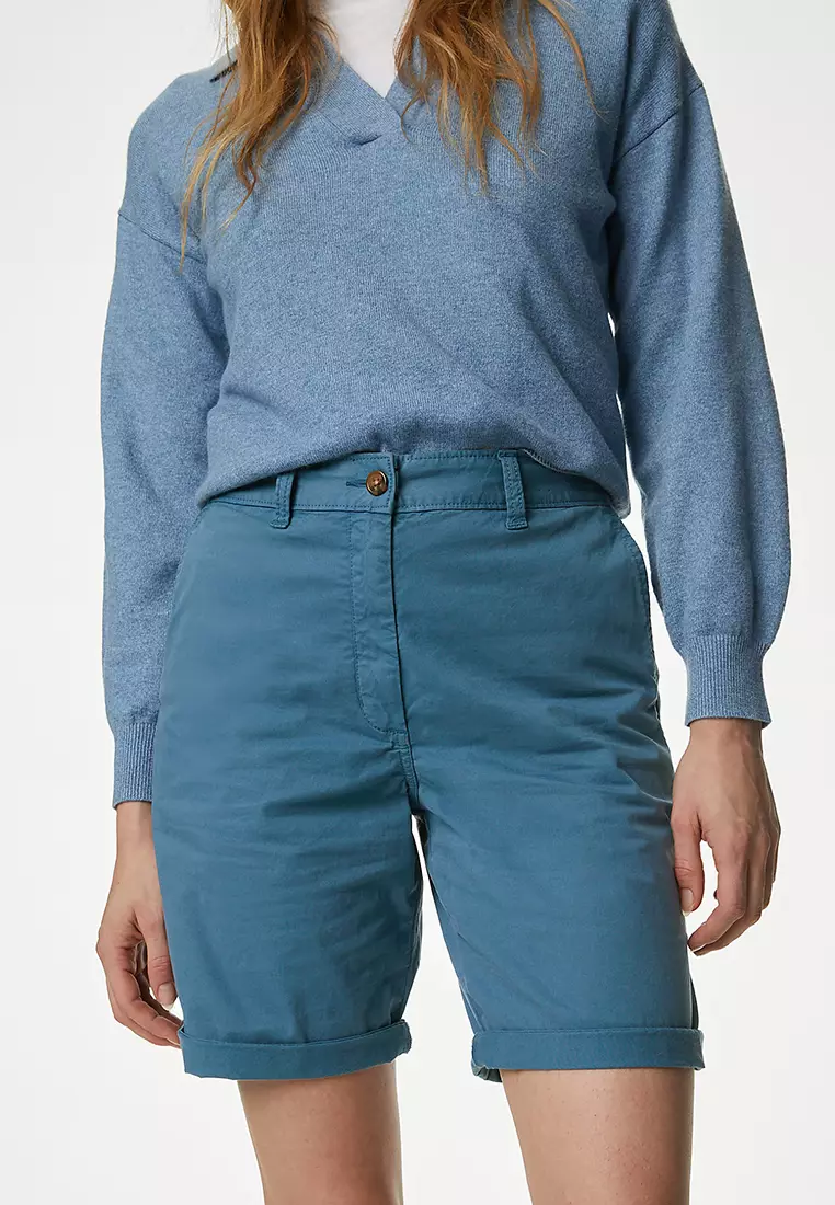 Cotton Rich Tea Dyed Chino Shorts