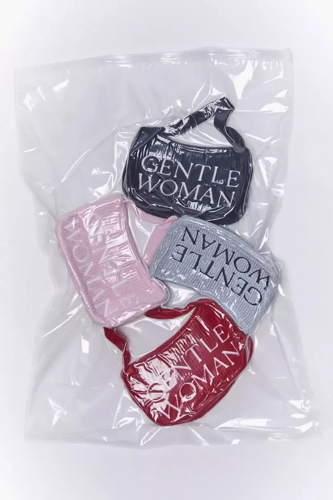 GW Preppy Knit Shoulder Bag - Pink