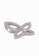 SHANTAL JEWELRY grey and white and silver Cubic Zirconia Silver Butterfly-Shaped Necklace SH814AC49DXUSG_1