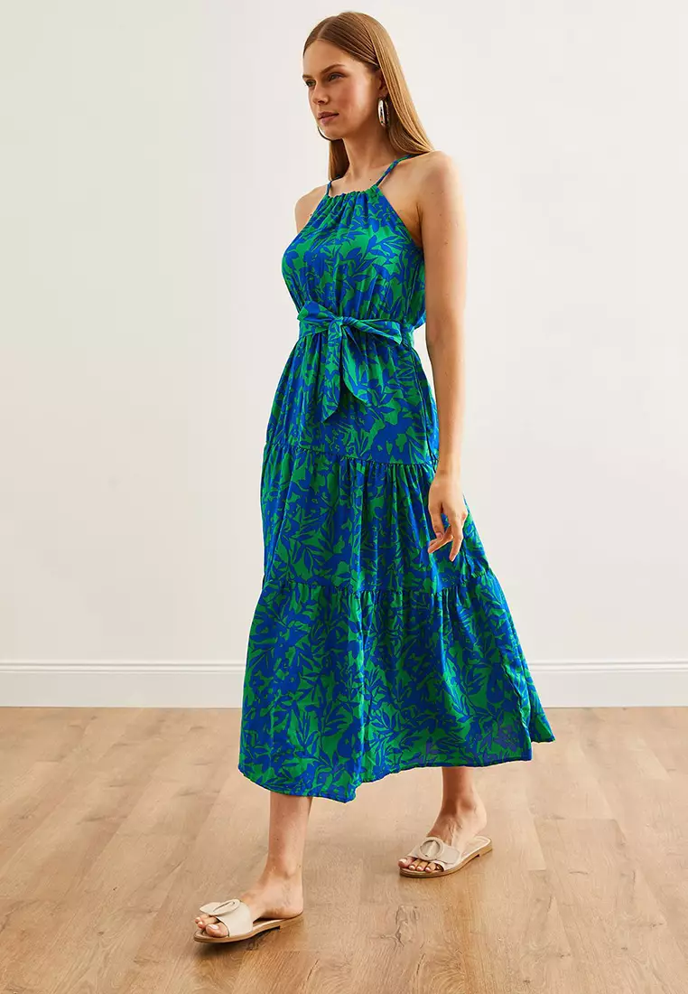 Viscose Woven Midi Dress